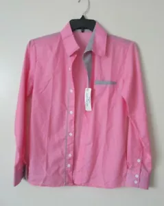 NWT XI Peng Men's 2329 Pink Long Sleeve Slim Fit Shirt Fashion Wear M US sz S - Picture 1 of 6