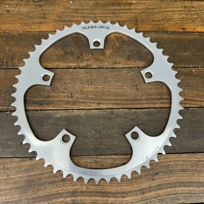 Plato vintage Shimano Dura Ace NJS 54 dientes 144 BCD NOS 54t Keirin Track Ra Foto 1 de 4