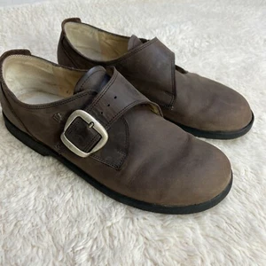 Scarpe comode Finn unisex M-8-8,5 W 10-10,5 cinturino monaco fibbia pelle nabuk - Foto 1 di 8