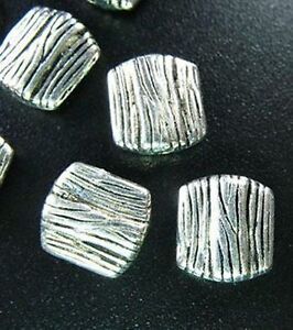 30pcs Tibetan Silver Lined Nugget Spacer Beads R195