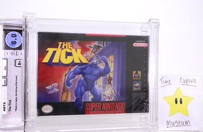 The Tick New Super Nintendo SNES Factory Sealed WATA VGA Grade 8.0 B+ NIB V-Seam - Image 1 of 3