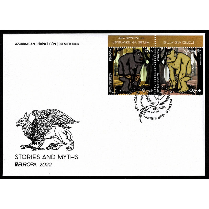 FR5687 - 2022 Fascinating Stories And Myth National Issue Europa FDC - Image 1 of 1