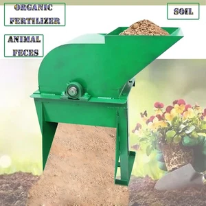 Electric 220V Soil Crusher Organic Fertilizer Crusher 3KW 2-3Ton/h w/20mm Screen - Picture 1 of 20