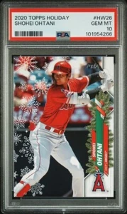 2020 TOPPS HOLIDAY HW26 SHOHEI OHTANI PSA GEM MT 10 - Picture 1 of 2