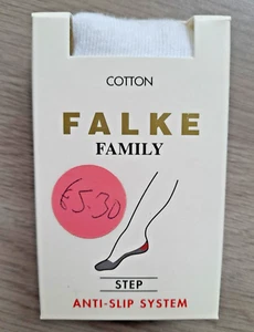 Falke Family White Cotton Step Anti-Slip System Summer Shoe Liners - Picture 1 of 5