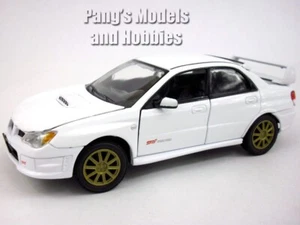 2006 Subaru Impreza WRX STI 1/24 Scale Diecast Car Model - MotorMax - WHITE - Picture 1 of 6