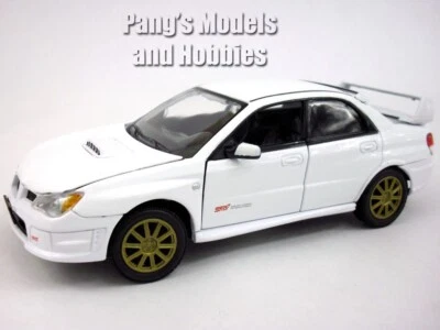 2006 Subaru Impreza WRX STI 1/24 Scale Diecast Car Model - MotorMax - WHITE - Image 1 of 4