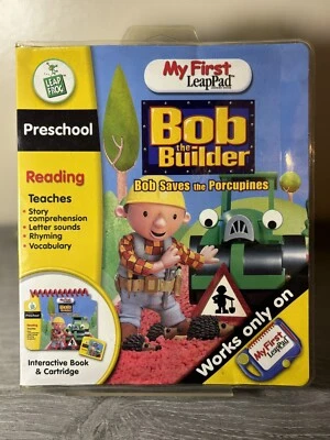 My First LeapPad Bob the Builder Saves the Porcupines Book & Cartridge Rhyming - Image 1 of 3