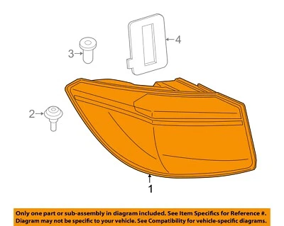 BMW OEM 15-18 X6-Taillight Tail Light Lamp Right 63217314862 - Image 1 of 2