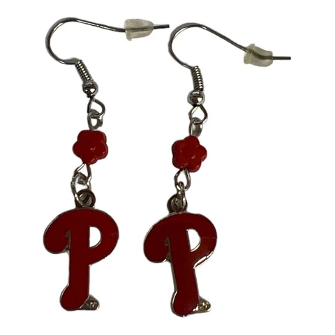 Philadelphia Phillies MLB Sophie Style Dangle Earrings Cover