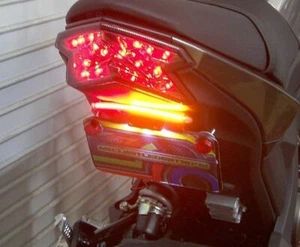 Kit eliminador de guardabarros Kawasaki Z125 Pro SS con barra de luz de señal de marcha/freno/giro; S - Imagen 1 de 8