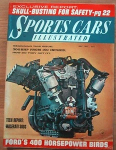 SPORTS CARS ILLUSTRATED 1957 JULY - HAWK, T-BIRD RACER* - Imagen 1 de 1