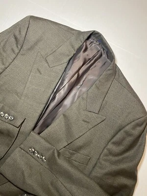 Abrigo Deportivo Burberry Blazer De Colección Lana Pata de Gallo Beige Talla 44L LEER Foto 1 de 4