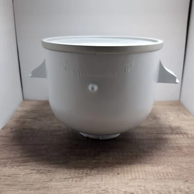 KitchenAid 2 夸脱冰淇淋机立式搅拌机附件碗仅使用 9707962 — 第 1/4 张图片