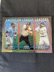 2024 Topps Serie 1 - Líderes de Liga Corey Seager, Bichette, Díaz #149 Vacaciones - Imagen 1 de 2