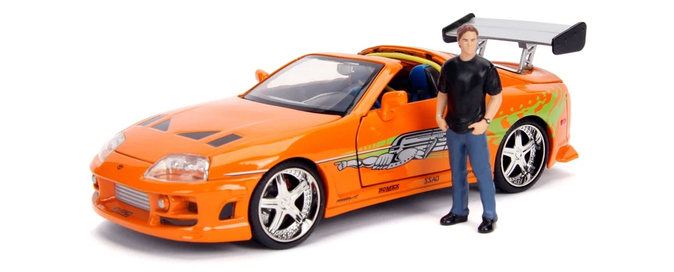 JADA 1/24 TOYOTA SUPRA FAST AND FURIOUS WITH BRIAN O CONNER FIGURE 30738 - Image 1 of 1