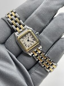Cartier Panthere Small Two Rows Ladies Quartz Watch Two Tone