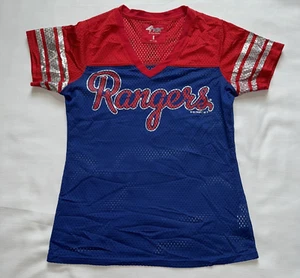 G-III 4her By Carl Banks Texas Rangers Jersey Red Women's Small Athletic - Picture 1 of 12