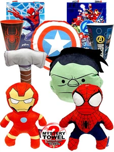 Marvel K9 Squeeker Plush Dog Toys Set Essentials with Bonus DSE Mystery Towel - Picture 1 of 12