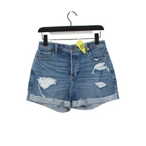 Hollister Women's Shorts W 29 in Blue Cotton with Elastane Mom - Picture 1 of 5