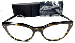 BRAND NEW PRADA VPR 27S 2AU-1O1 DARK HAVANA DESIGNER AUTHENTIC EYEGLASSES 51-17 - Picture 1 of 6
