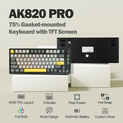 AJAZZ AK820/AK820Pro Mechanical Keyboard - Image 1 of 4