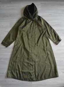 Rare Mycra Pac Black&Green Reversible Rain Coat Size S/M made in USA Donatella - Picture 1 of 24
