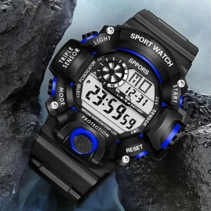 Men Waterproof Digital Sports Watch Military Tactical LED Backlight Wristwatch - Picture 1 of 13