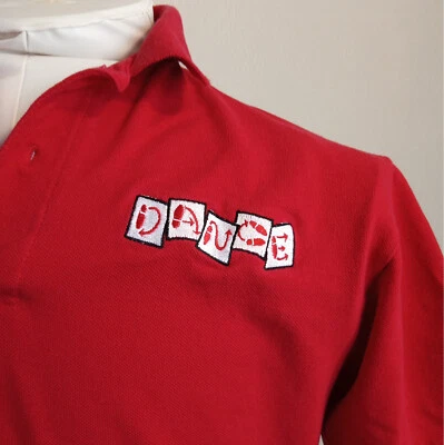 Men's Large Red Custom Embroidered Outer Banks "DANCE" Polo Shirt - Image 1 of 4