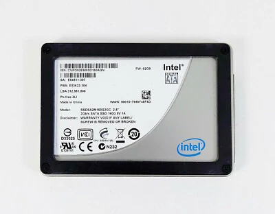 Intel X25-M SSDSA2M160G2GC 160GB 2.5" 3Gb/s SATA Solid State Drive SSD - Image 1 of 3