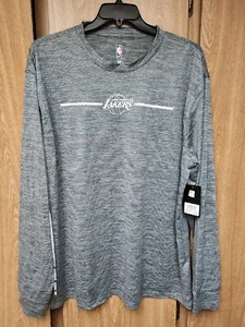 LA Lakers Men’s Sz XXL NBA UNK Shooting Training Jersey Shirt Grey Los Angeles - Picture 1 of 6