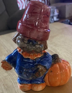 Scarecrow and Pumpkin Figurine - Picture 1 of 3