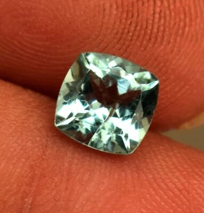 Natural Certified Greenish Blue Apatite Gemstone 1.05 Ct Cushion Cut Gemstone - Picture 1 of 5