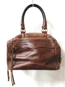 REBECCA MINKOFF Leather Boston Bag Model No. Brown Other Brands from Japan - Picture 1 of 8
