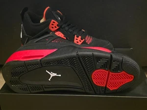 Größe 4,5Y / 6W - Nike Air Jordan 4 Retro GS Red Thunder Black 408452-016 - Bild 1 von 5