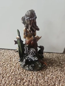 Sea World Statue Mermaid With Dolphin Orlando Florida Souvenir - Picture 1 of 4