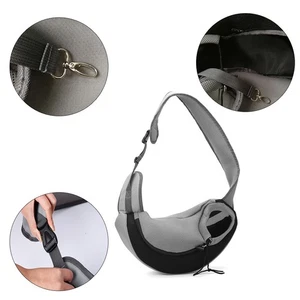 Pet Single Shoulder Bag Mesh Pet Dog Sling Bag Portable Hands Free Carrier Head - Picture 1 of 10