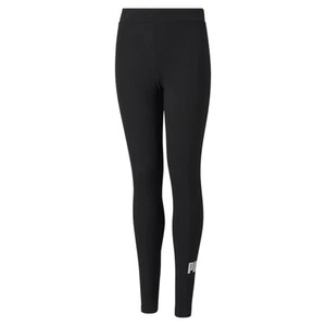 PUMA Essentials Logo Leggings Youth Girls Black Athletic Casual 58703501 - Picture 1 of 2