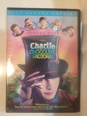 Чарли и шоколадная фабрика DVD, (2005) Джонни Депп новый. Полноэкранный. - Изображение 1 из 4