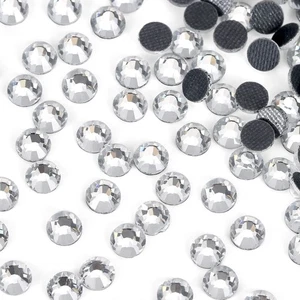 SS16 Clear Hotfix Rhinestones Crystal Glass Diamonds Bulk for Fabric Clothes - Picture 1 of 6