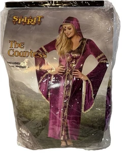 Sprit Halloween The Countess Purple Medieval Ren Fair Dress Size Lg 12-14 - Picture 1 of 9