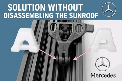 4x Roof Sunroof Slider Clips For Mercedes Benz W176 W177 W205 W212 CLA C E GLA - Image 1 of 4