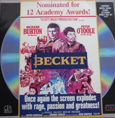 Becket US Laser Disc LD Film Video CD Laserdisk Peter O'Toole Englisch - Bild 1 von 3