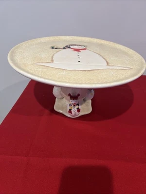 Plato para Pasteles Oneida Snowmates 12" Colección Crema Sakura Decoración de Navidad Foto 1 de 4