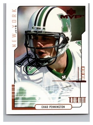 2000 Upper Deck MVP - Chad Pennington #208 (RC) Jets Marshall - Image 1 of 2