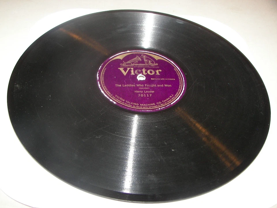 Harry Lauder The Laddies Who Fought And Won 12" 78 Victor 70117 c.1916 - Image 1 of 1