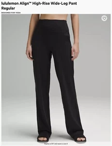 Lululemon Athletica Midnight Blue Wide Leg Pants short size 6 - Picture 1 of 8