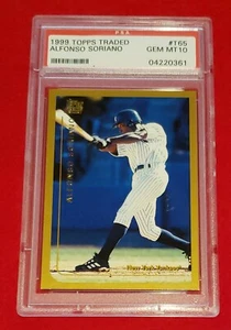 Alfonso Soriano 1999 Topps negociado novato RC #65 PSA 10 GEMA COMO NUEVO New York Yankees - Imagen 1 de 1