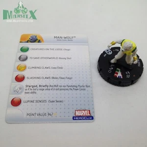 Heroclix Incredible Hulk set Man-Wolf #009 Common figure w/card! - Picture 1 of 1