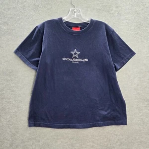 VINTAGE Dallas Cowboys Women Top Large Blue Shirt Logo Reebok Embroidered Y2K - Picture 1 of 11